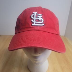 St Louis Cardinals 47 Brand Logo Cap Hat‎ Red Embroidery Adjustable Strapback